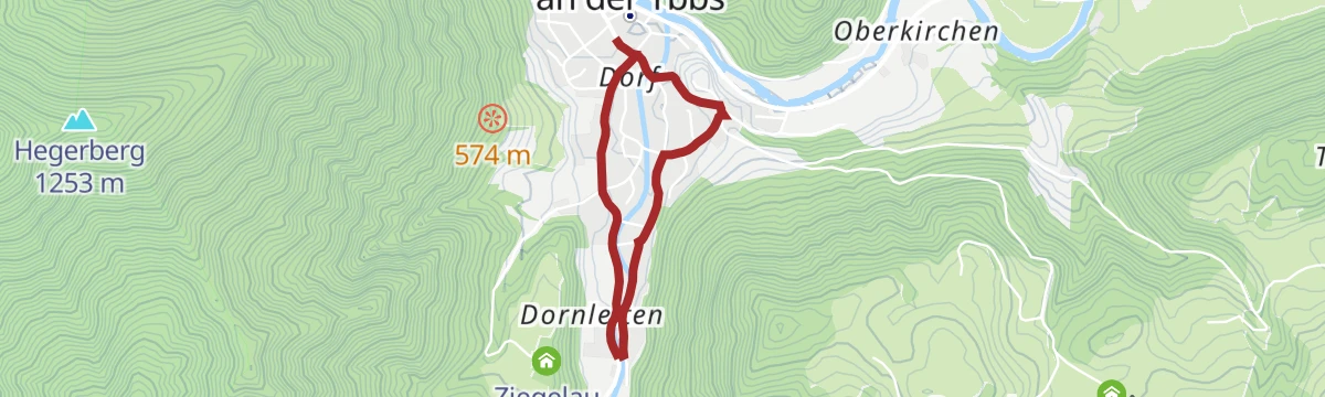 Route map: Dorfrundweg "Natur.Genuss.Berg" im Wanderdorf Hollenstein/Ybbs